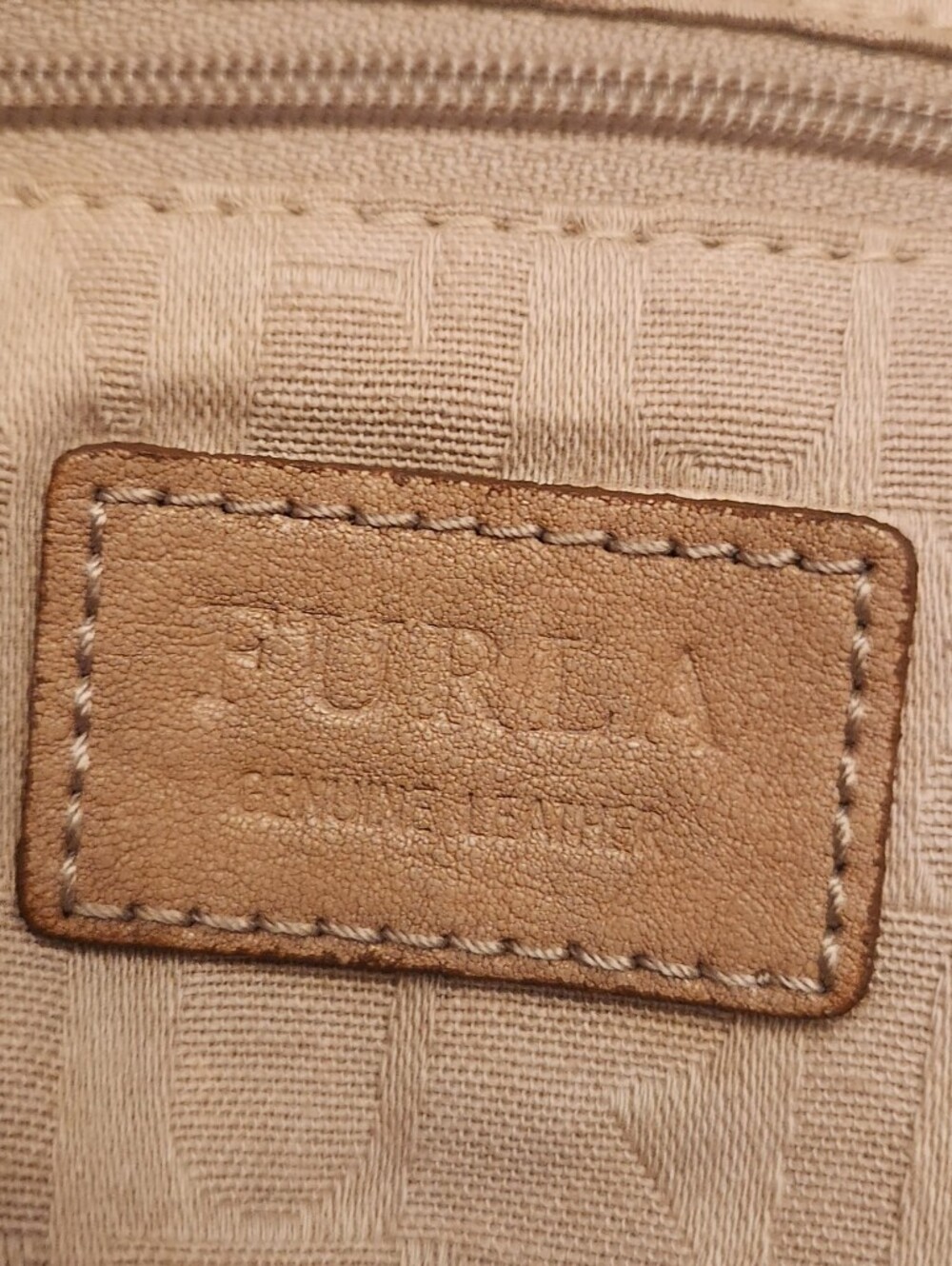 Furla GORGEOUS Red Brown Leather Tote Colorblock Must See ALL Pics!! - Picture 3 of 16